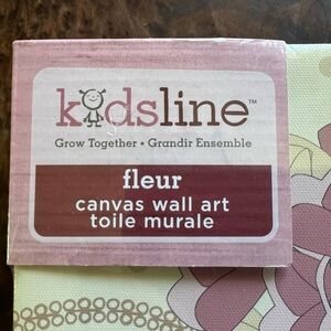 Kids Line Fleur Canvas Wall Art